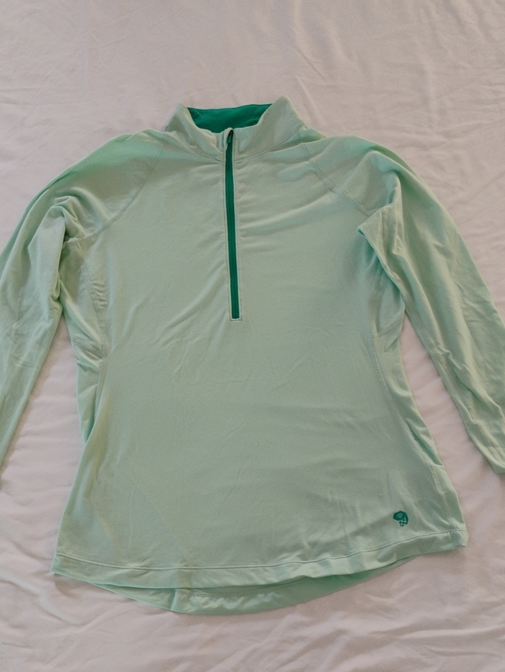 Mountain Hardwear Women's Mint Green Quarter-Zip Pullover
